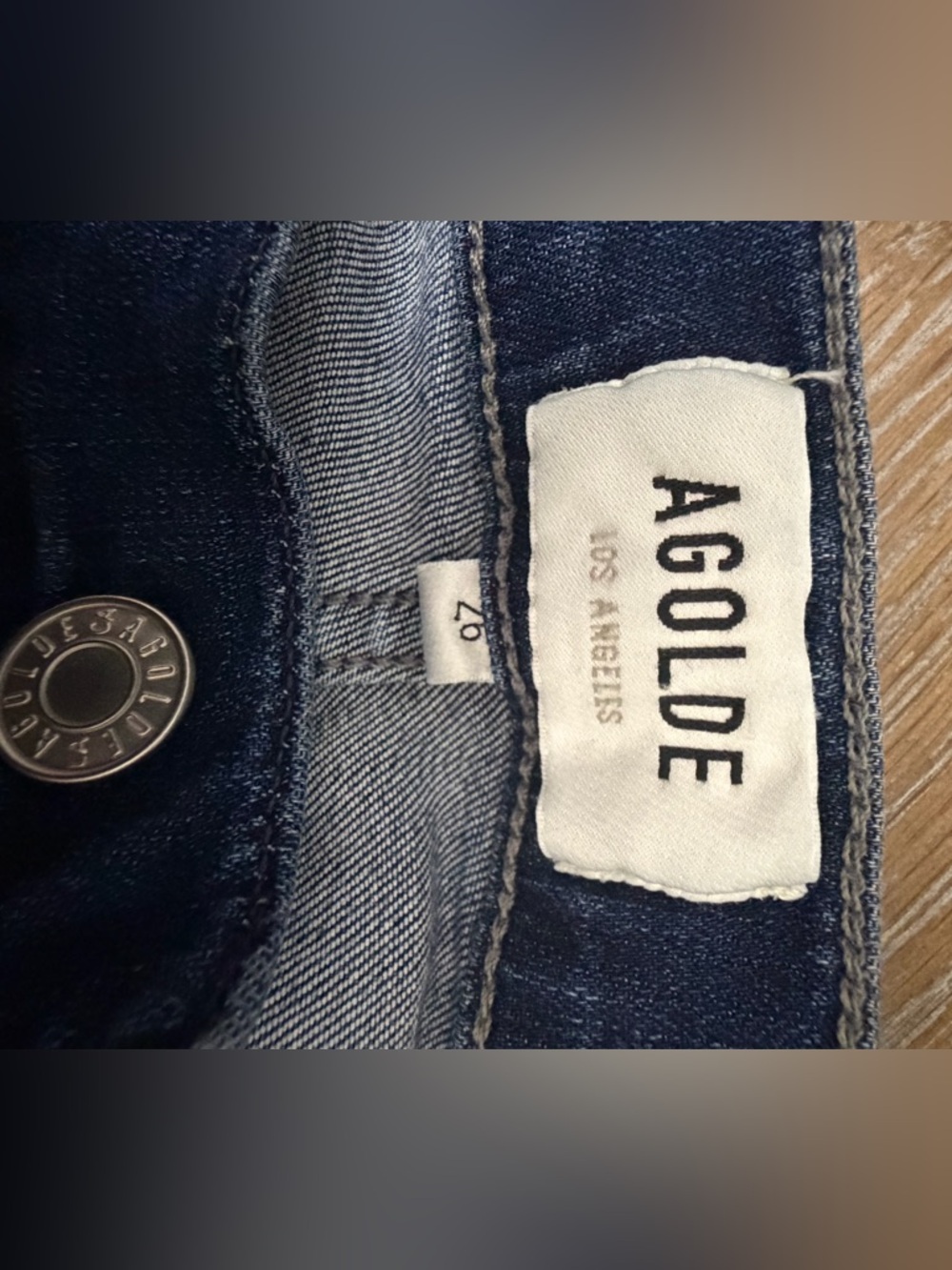 Agolde Deep Indigo High-Rise Women's Jeans